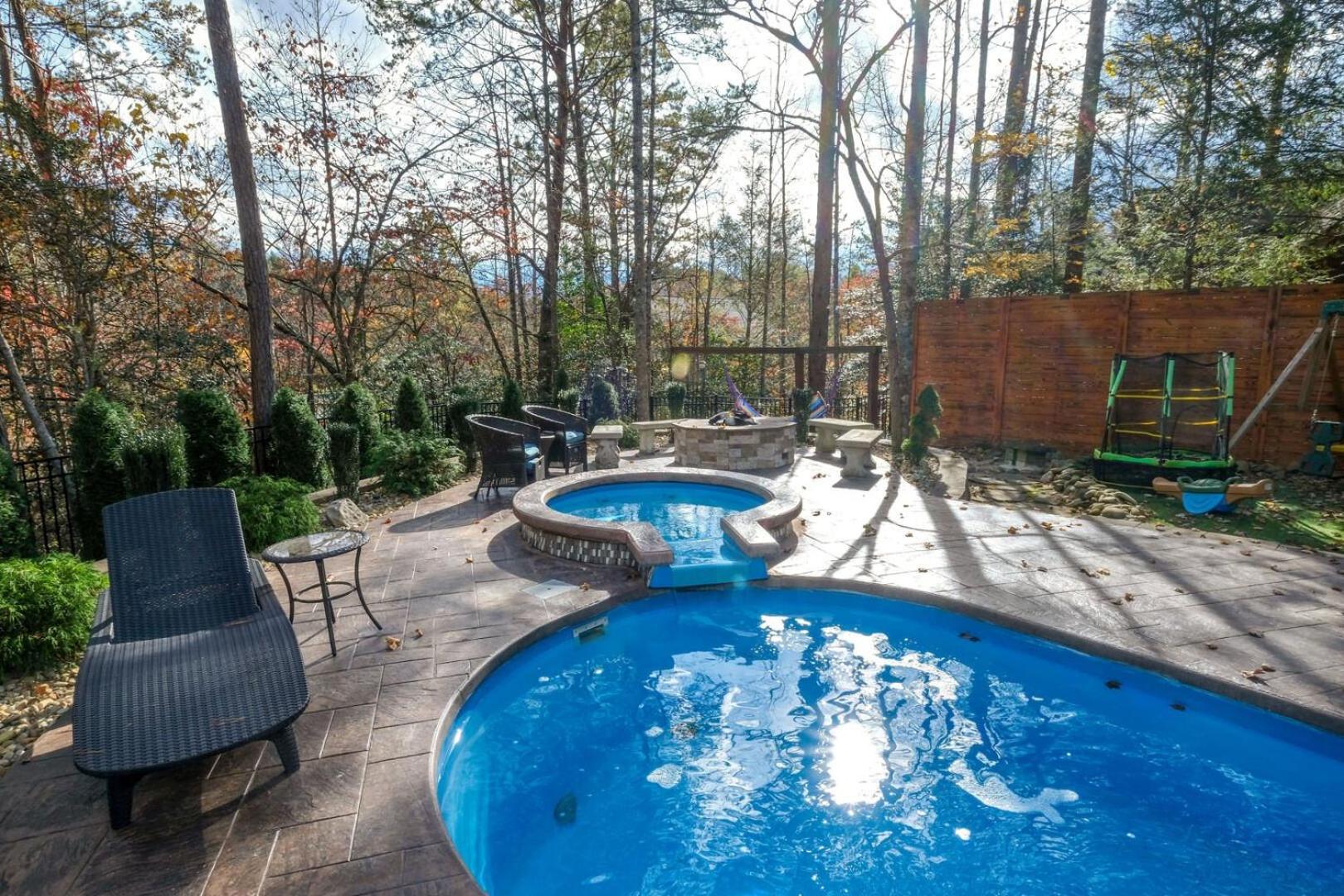 Pitter Patter Swimming Pool Ht Near D'Town Villa Gatlinburg Exterior foto