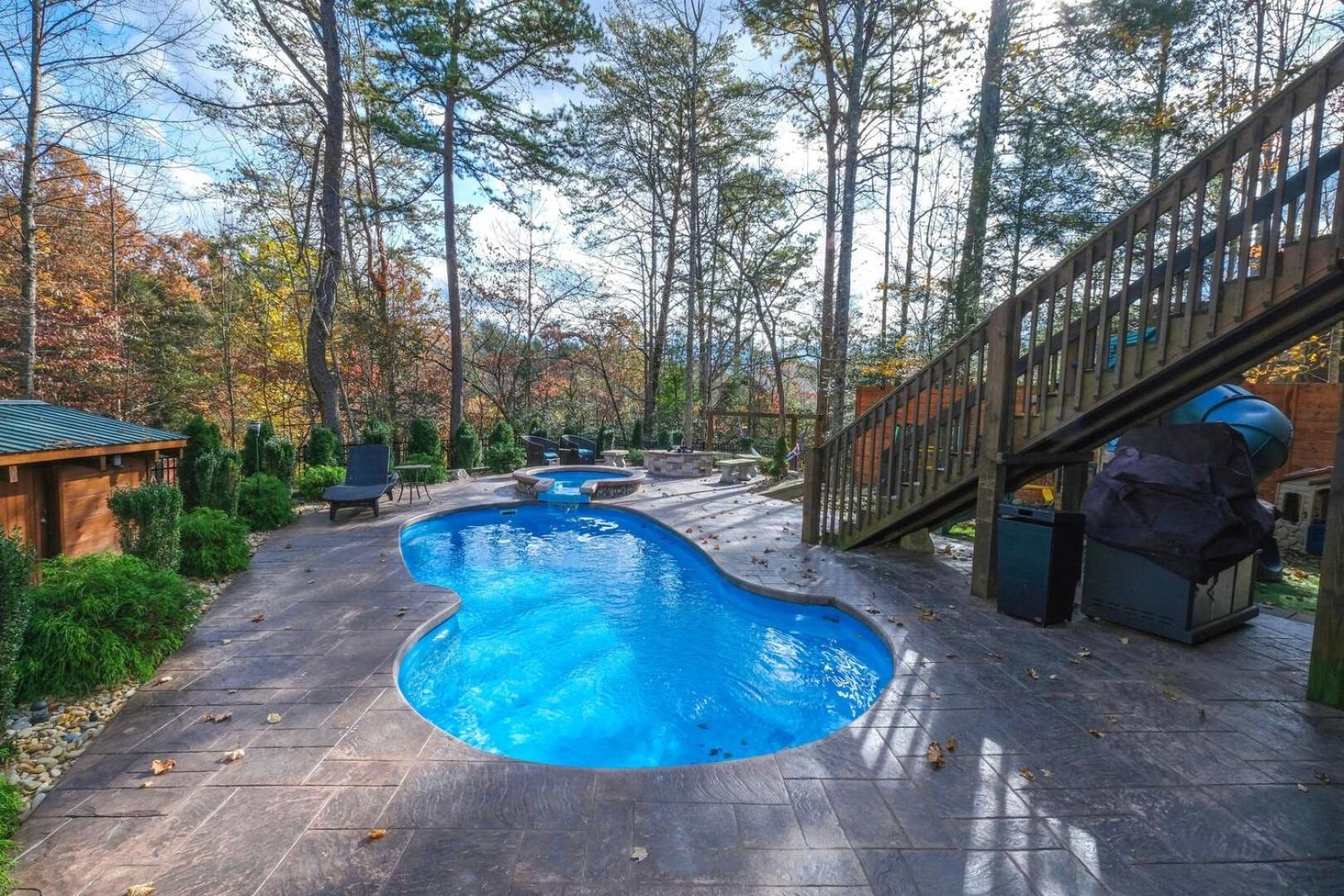 Pitter Patter Swimming Pool Ht Near D'Town Villa Gatlinburg Exterior foto